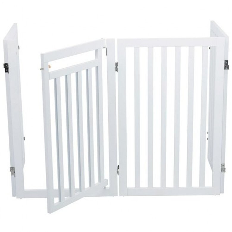 Barrera con puerta para perros color Blanco, , large image number null