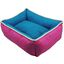 Cama Cuna Cuadrada Bicolor Reversible T2 55x45  Turquesa/Rosa, , large indicador imagen numero 2