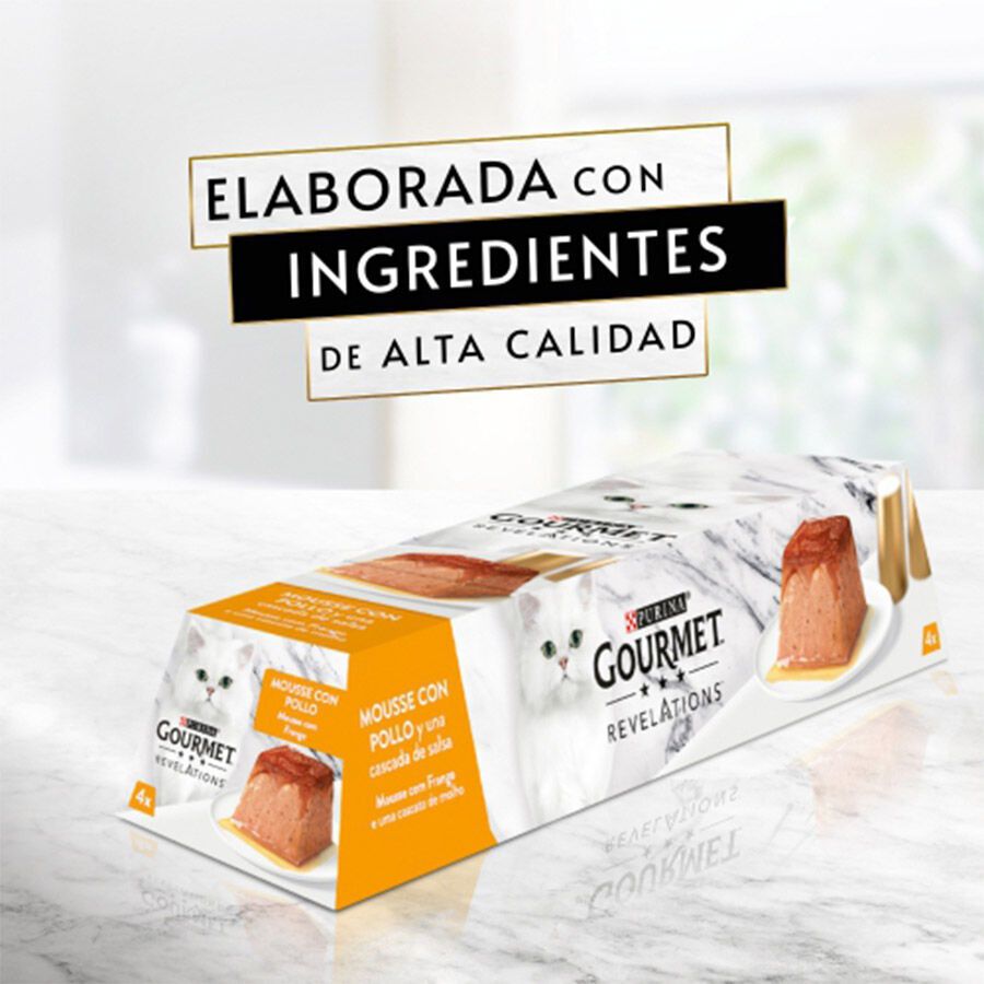 Gourmet Revelations Pollo tarrinas en mousse para gatos thumbnail