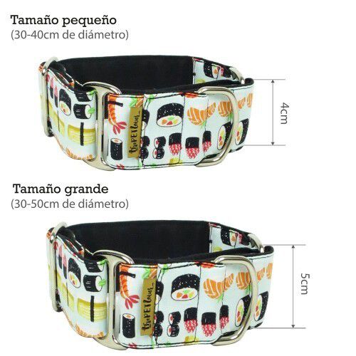 Collar Martingale Sushi para perros color Blanco, , large Imagen numero 2