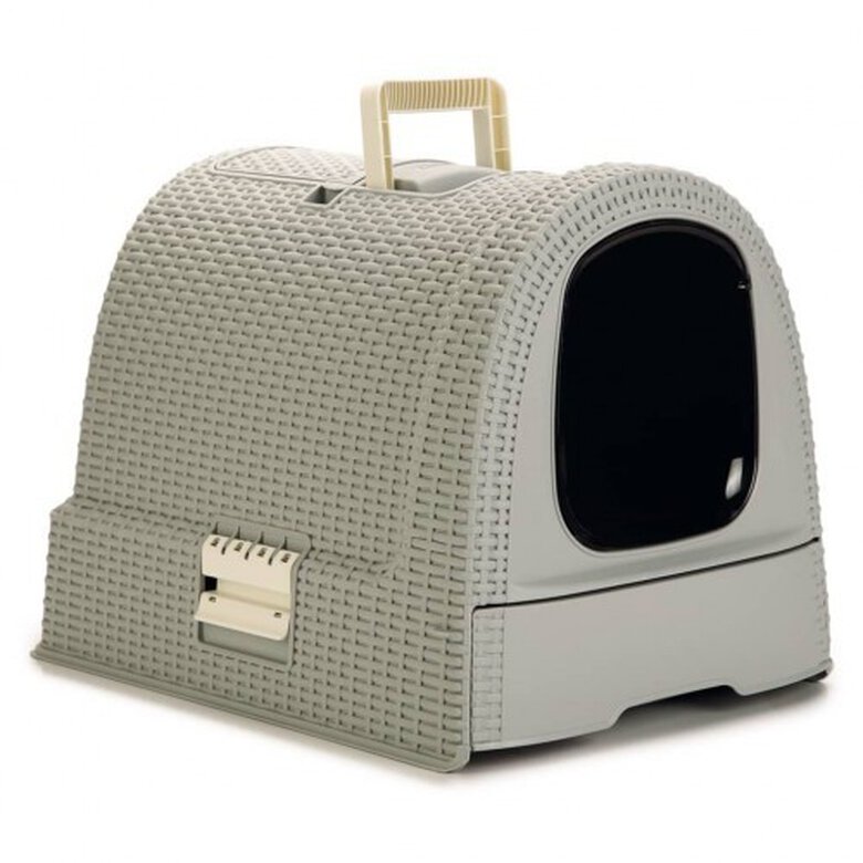 Caja cubierta de arena para gatos color Gris, , large image number null