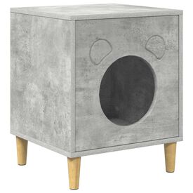 vidaXL Casa para Gatos Concreto 42,5 x 40 x 53 cm Madera de ingenier&iacute;a