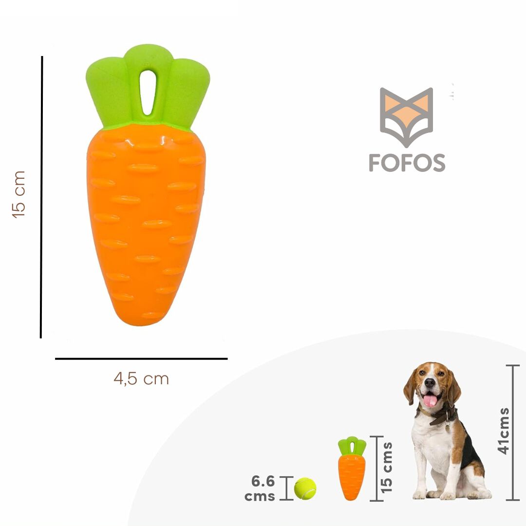 FOFOS | Juguete Interactivo (Flotante) Zanahoria S  - Para Perro, , large Imagen numero 2
