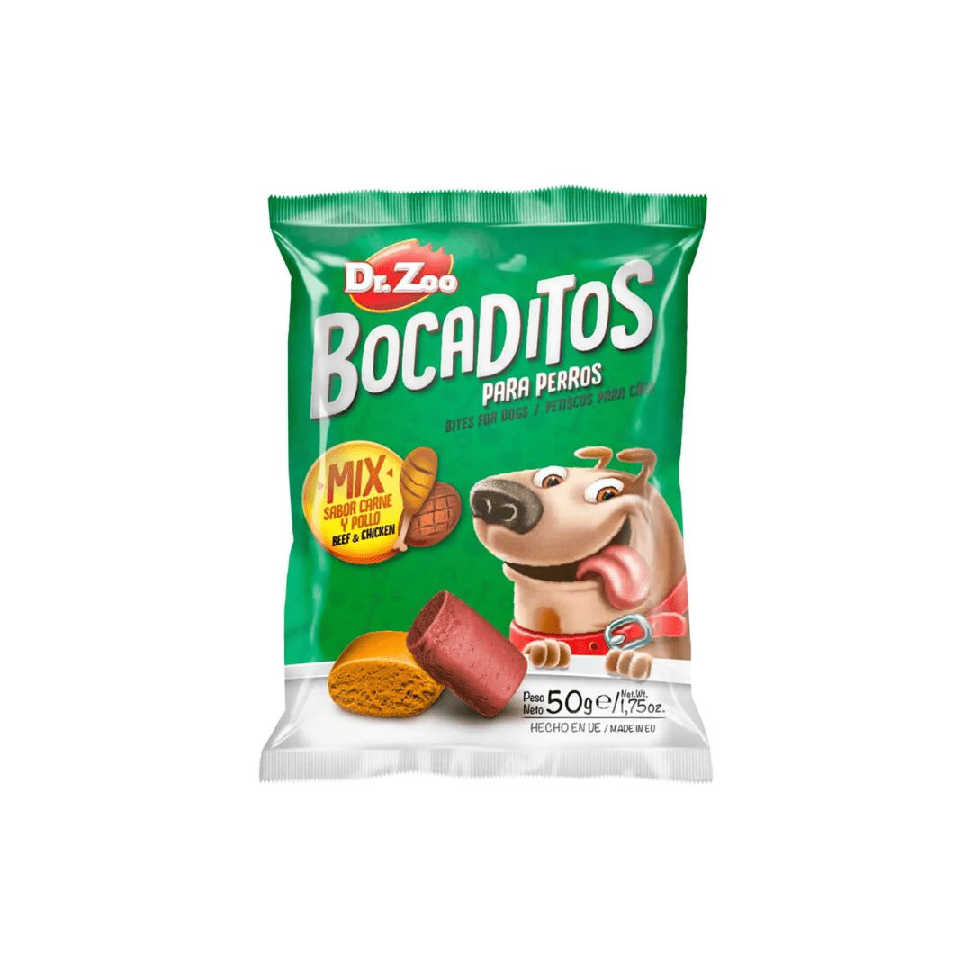 12 bolsitas x 50 g Dr. Zoo Snacks Bocaditos Mix Para Perros, , large Imagen numero 1