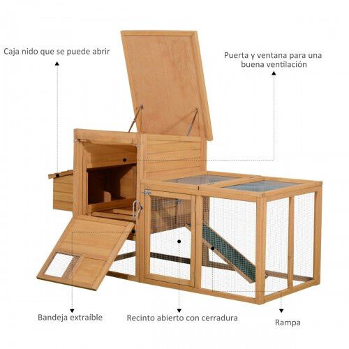 PawHut Gallinero de Metal Exterior Grande, , large Imagen numero 3