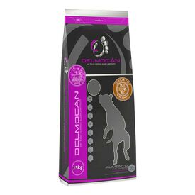 Delmocan Pienso natural para perros junior pollo