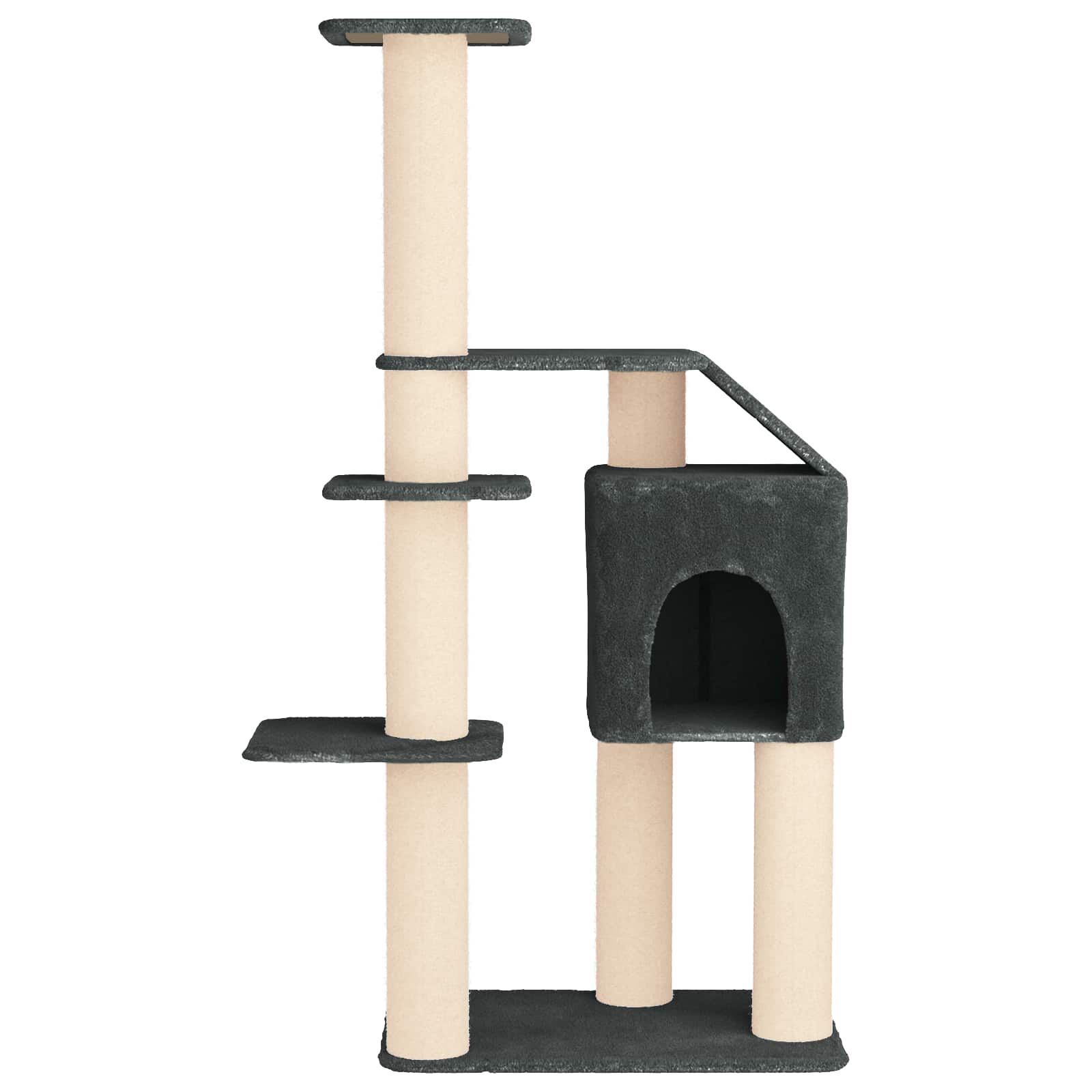 vidaXL &Aacute;rbol para gatos con postes de sisal Torre Gatos Muebles Felinos, , large Imagen numero 5