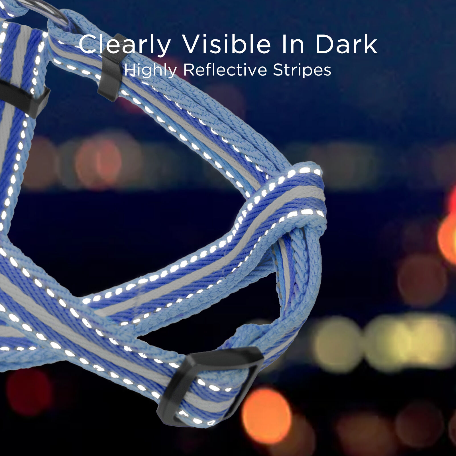 Nobleza - Arn&eacute;s Perro Peque&ntilde;os Arn&eacute;s Antitirones Reflectante C&oacute;modo, Ajustable Muchos Colores & Tama&ntilde;os, para Perros Peque&ntilde;o, Mediano y Grande, Ligero, Resistente, c&oacute;modo y Seguro,Azul M, , large Imagen numero 5