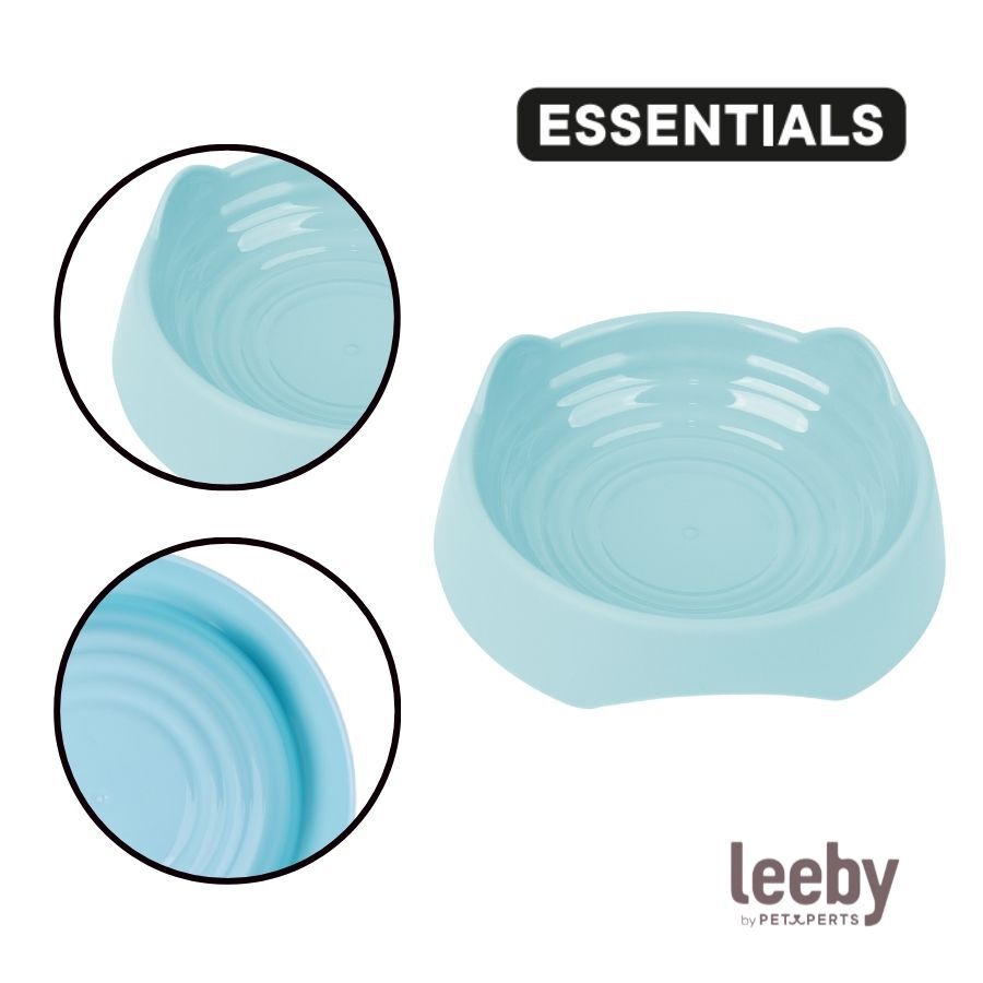 Leeby Comedero de Pl&aacute;stico Azul para gatos, , large Imagen numero 3