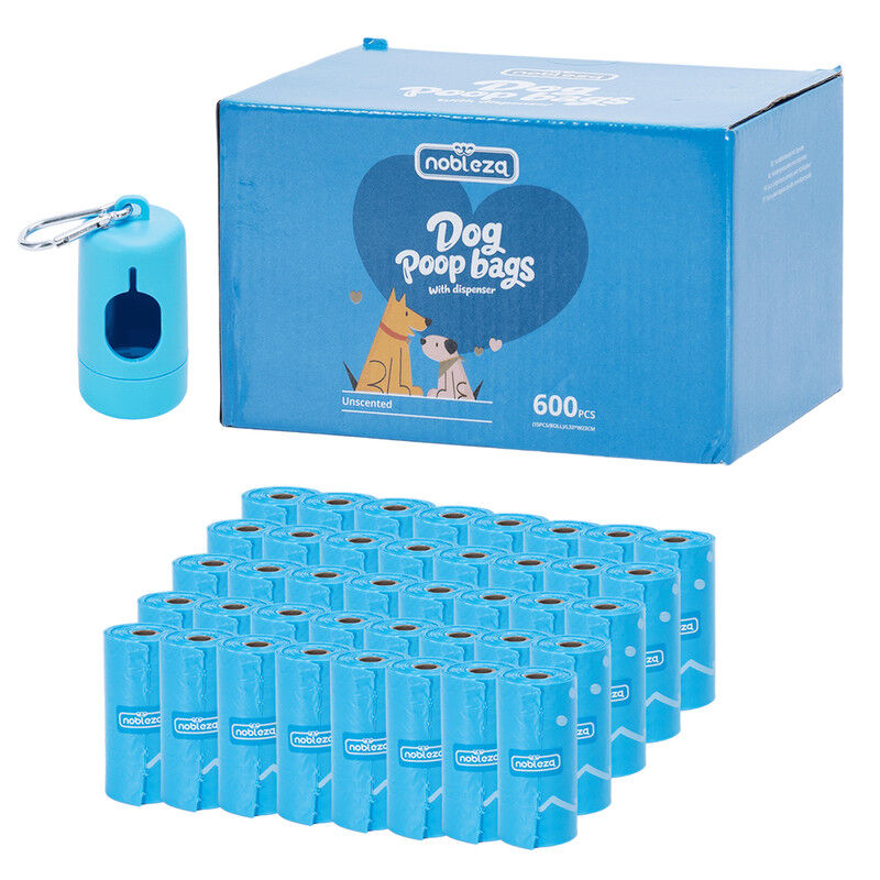 Nobleza Bolsas Caca Perro Pack de Bolsas para Excrementos de Perros con Dispensador Port&aacute;til, Antifugas y Ultrarresistentes, N&uacute;cleo de Papel Ecol&oacute;gico, , large Imagen numero 6