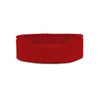 Gauty Cama Redonda Tela Impermeable roja para Perros y Gatos 