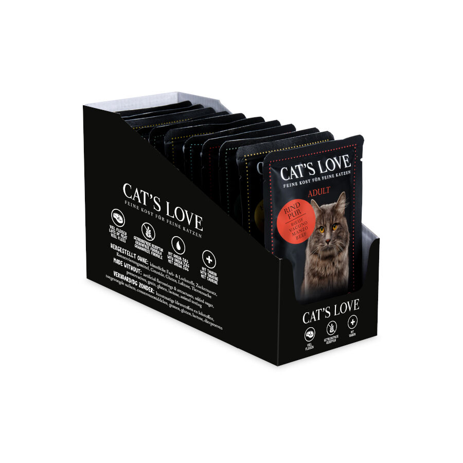 Cat&#039;s Love Adult Sobre en Gelatina para gatos – Multipack 12