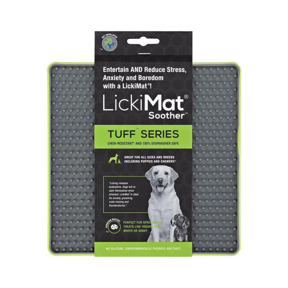 Comedero LickiMat Tuff Soother Verde para perro, , large Imagen numero 1