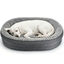 Nobleza Cama Sof&aacute; Ortop&eacute;dica para Perros Grandes (110 x 80 x 19 cm) - Cama con Espuma Huevera Viscoel&aacute;stica, Forro Impermeable, Funda Extrable Lavable a M&aacute;quina y Base Antideslizante, Suave Franela Polar, Gri, , large indicador imagen numero 1
