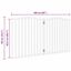 vidaXL Puerta para perros plegable 2 paneles álamo marrón roble 160 cm, , large indicador imagen numero 10