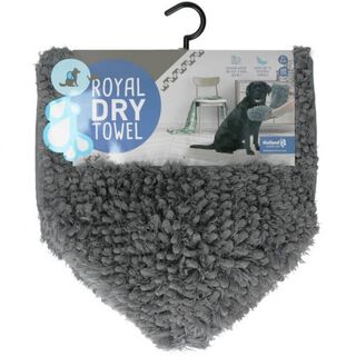 Toalla super absorbente para perro color Gris