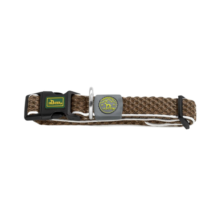 Hunter Hilo Vario Basic Collar marr&oacute;n para perros, , large Imagen numero 1