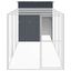 vidaXL Gallinero con corral acero galvanizado gris 165x863x181 cm, , large indicador imagen numero 18