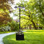 Outsunny Farol Solar de Jardín con 18 Luces LED Blanca Fría 6000K Impermeable IP44 Sensor de Noche y Base de Maceta Farola de Exterior para Camino Terraza Patio 60x55x189 cm Negro, , large indicador imagen numero 2