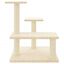 vidaXL Rascador para gatos con postes de sisal color crema 61 cm, , large indicador imagen numero 2