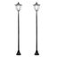 Outsunny Farolas Solares Negro, , large indicador imagen numero 1