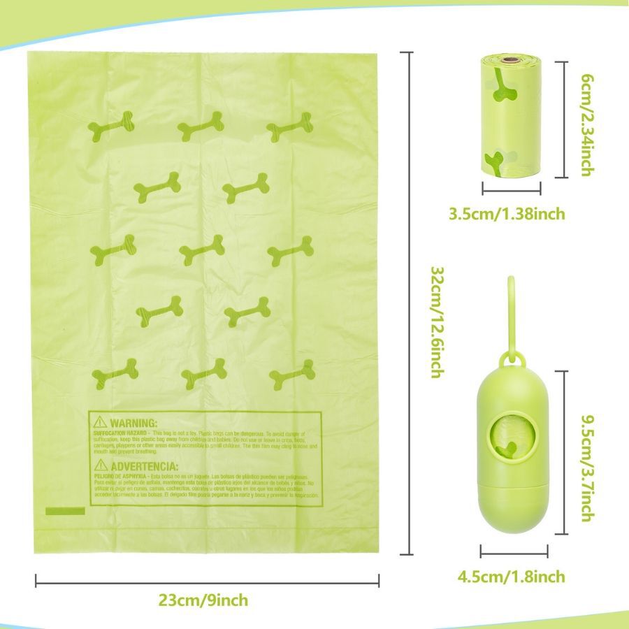 Nobleza Bolsas Caca Perro, Biodegradables, 540 bolsas con Dispensador, Extra Grueso, A Prueba de Fugas, Bolsitas caca Perro, Dog Poop Bag, 36 Rollos, , large Imagen numero 5