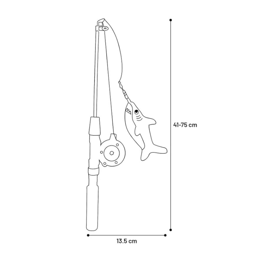 Flamingo Rodney Caña con Tiburón para gatos thumbnail