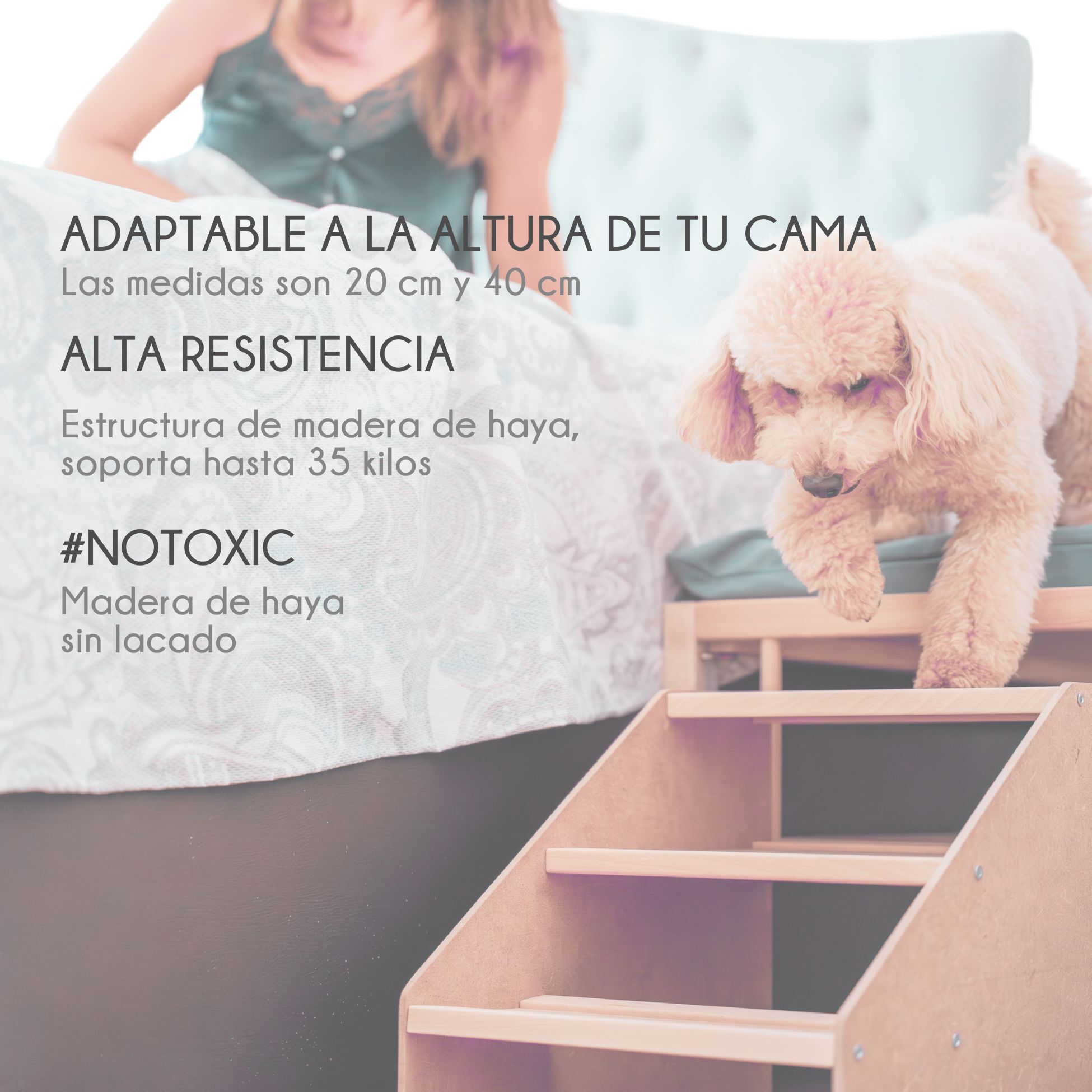 Cool-Dreams Pets Cama Madera Impermeable para perros y gatos thumbnail
