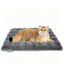 Nobleza Manta Autocalentable para Gatos y Perros Peque&ntilde;os (70 x 50 cm) - Manta T&eacute;rmica de Felpa Suave Tipo Burbuja, Sin Calentamiento El&eacute;ctrico, Esterilla Lavable con Base Antideslizante, Gris, , large indicador imagen numero 7