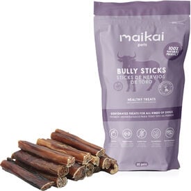 MAIKAI Nervios de Toro Deshidratados Snacks para Perro
