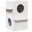 vidaXL Casa para gatos de madera maciza de pino blanco 51x35x30 cm, , large indicador imagen numero 11