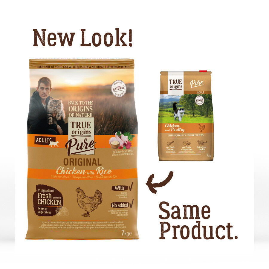True Origins Pure Adult Pollo pienso para gatos thumbnail