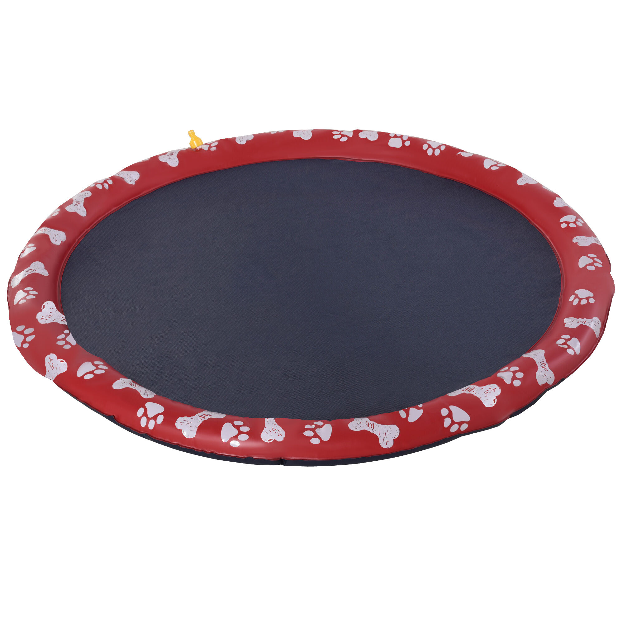 PawHut Splash Pad Mascotas Rojo y Azul, , large Imagen numero 1