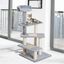 Pawhut árbol rascador de actividad 3 plataformas beige y gris para gatos, , large indicador imagen numero 4
