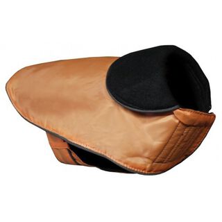 Gabardina forrado polar modelo Glitter para perros color Naranja/Negro