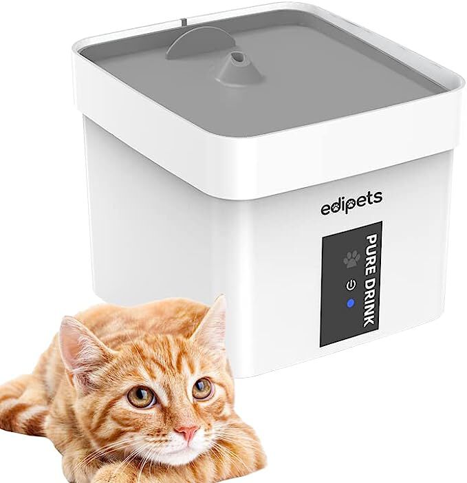 Fuente para gatos con sensor de movimiento, silenciosa Gris, , large Imagen numero 1