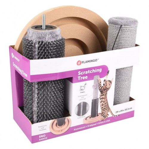 Flamingo ayla poste rascador gris oscuro para gatos, , large Imagen numero 2