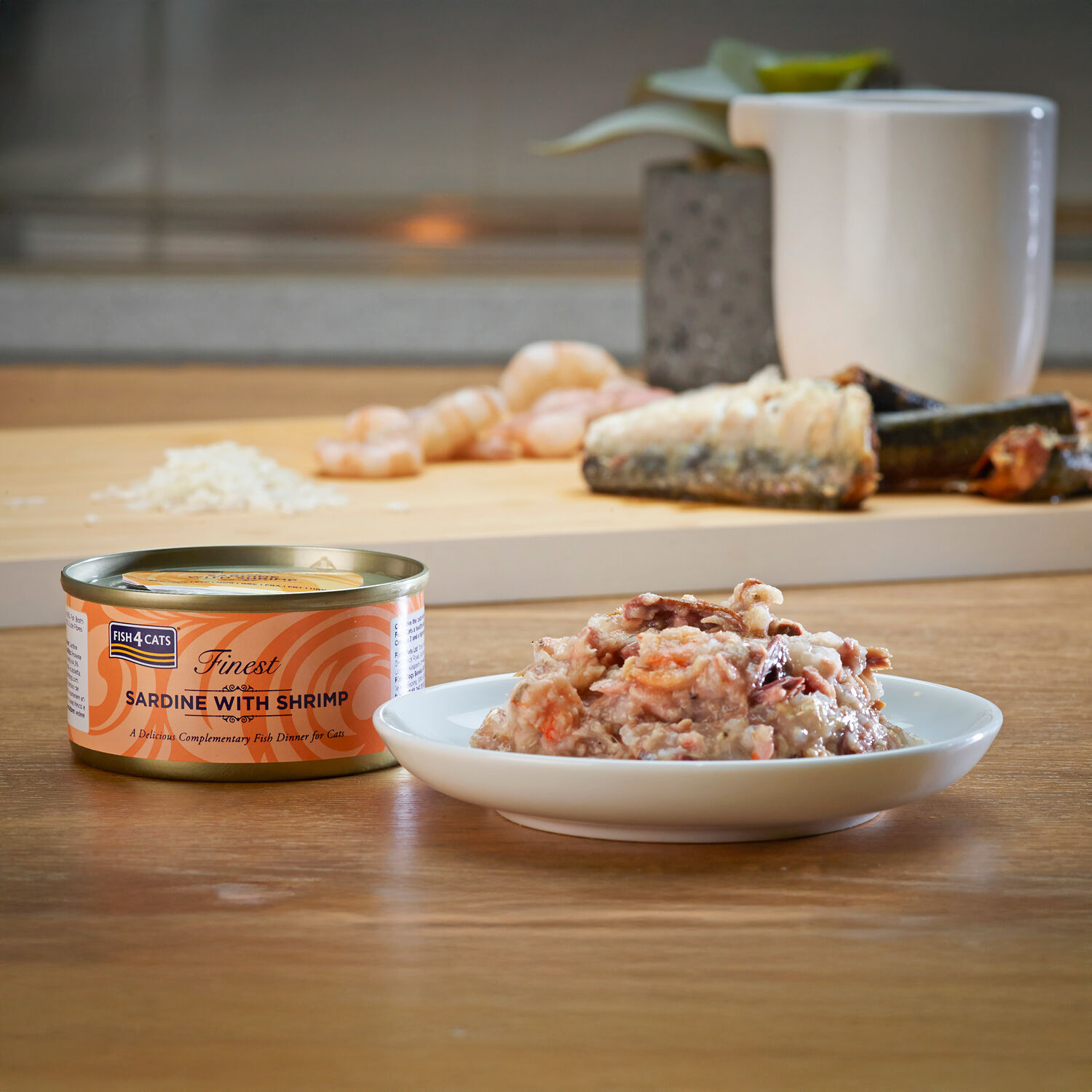 Fish4Cats Lata Filete Sardina con Camarón para gatos thumbnail