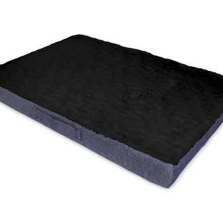Gauty Cama Denim y pelo azul y negro para Perros y Gatos