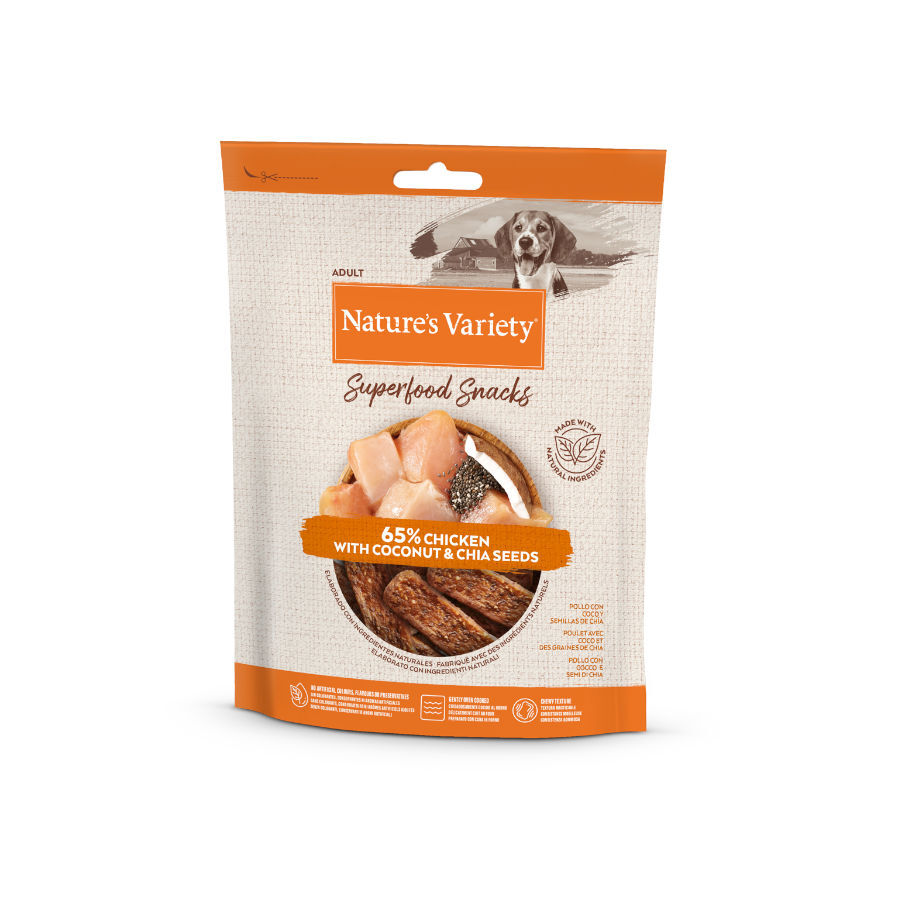 Nature&#039;s Variety Barritas Pollo snacks superfood para perros