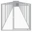 vidaXL Caseta perro corral acero galvanizado gris claro 110x1017x110cm, , large indicador imagen numero 6