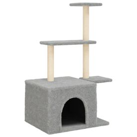 vidaXL Rascador gris claro para Gatos 