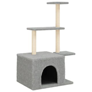 vidaXL Rascador gris claro para Gatos 