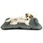 Colchoneta para gatos y perros Impermeable "Oxford", estampado zigzag, tela impermeable 100%, base antideslizante, color gris, 70 x 47 cm, , large indicador imagen numero 3