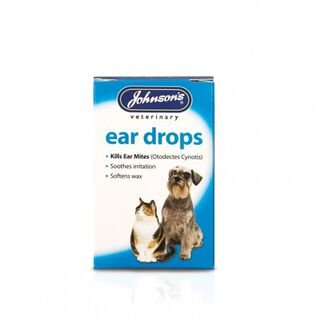 Gotas para los oídos Johnsons Veterinary para mascotas