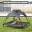COSTWAY Cama para Perros con Toldo Extra&iacute;ble Tumbona de Jard&iacute;n para Perros Cama para Gatos Mascotas para C&eacute;sped Interno Externo (XL), , large indicador imagen numero 2