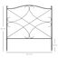 Outsunny Vallas Decorativas para Jardín de 5 Paneles 305x62 cm Cerca de Privacidad de Metal con Estacas y Bordes de Césped Barrera para Animales Negro, , large indicador imagen numero 3