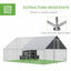 PawHut Conjunto de 1 Gallinero de Madera con Ventana Puerta Nido Bandeja Extraíble 147x93,5x89,5 cm y 1 Gallinero para Exterior Grande de Acero Galvanizado 3x4x2 m, , large indicador imagen numero 4