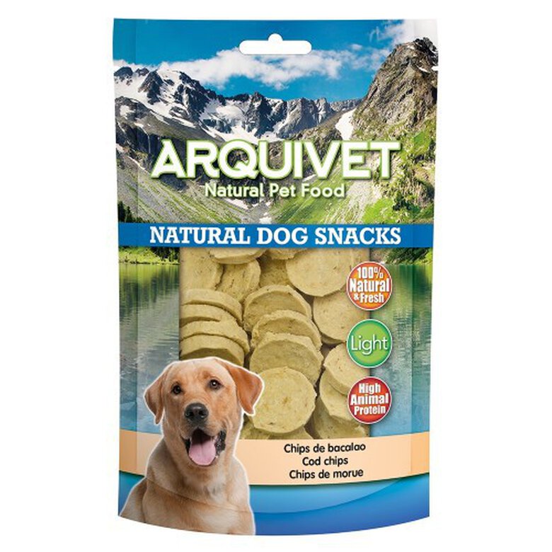 Chips Natural Dog Snacks Arquivet para perros sabor Bacalao, , large image number null