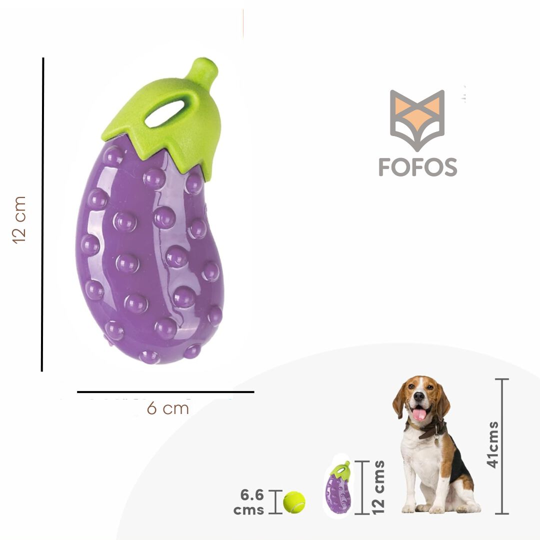 FOFOS | Juguete Interactivo (Flotante) Berenjena S  - Para Perro, , large Imagen numero 3